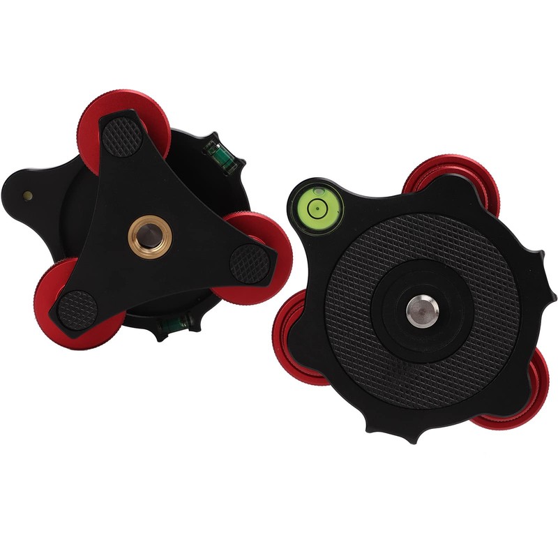 Tbest LP-64 Camera Tripod, Tripod Levelling Base, Ball Head Levelling