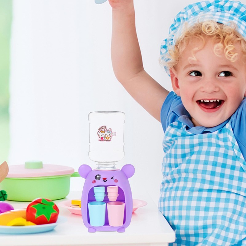 SAFIGLE 2Pcs Mini Tiny Water Dispenser Toy Mini Water Dispenser