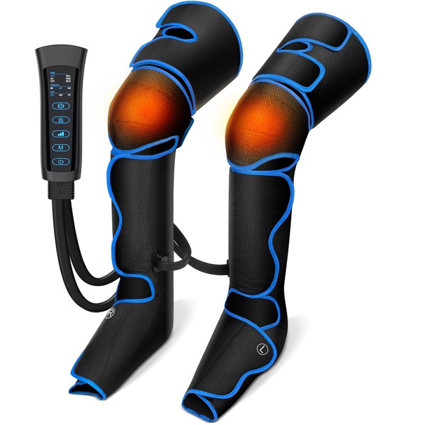 TOLOCO Leg Massager, Leg Massager with Air Compression for Circulation, Relaxation and Pain Relief with 6 Modes 3 Vibration, Birthday Christmas Gifts for Women/Men