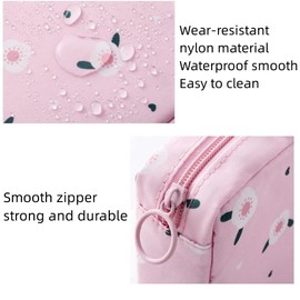 TAVBAGVSK TAVBAGVSK 2PCS Mini Makeup Bag,Cute Pocket Cosmetic Bag,Portable Small Make Up Bags for Women,Travel Cosmetic Bag Small Makeup Pouch,Mini storage bag for Sanitary pad,coin,lipstick,jewelry