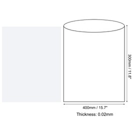 MECCANIXITY Heat Shrink Wrap Bags POF 15.7 x 11.8 Inches for Packaging Shoes, Candles, Gifts, DIY Projects 100pcs