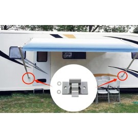 UYG for RV Camper Trailer Bottom Mounting Bracket 8300 8500 9000 Awning Replacement Grey Lower （Grey 1 pc）