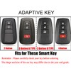 HIBEYO Key Fob Cover Compatible with Toyota RAV4 Corolla CHR