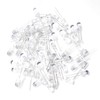 CHANZON 100 pcs 5mm Pink LED Diode Lights (Clear Round