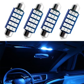 QZTYTY 2PCS 578 LED Extremely Bright Bulbs, Car Led Lights Interior, 400LM 2835 Chipsets for LED Interior Dome Map Door Lights Bulbs 211-2 212-2 569 6411 6451 41mm 42mm 1.65inch 6500K