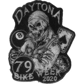 Ivamis Daytona Bike Week 2020 Iron on Patch- 3x3.5 inch - P6707
