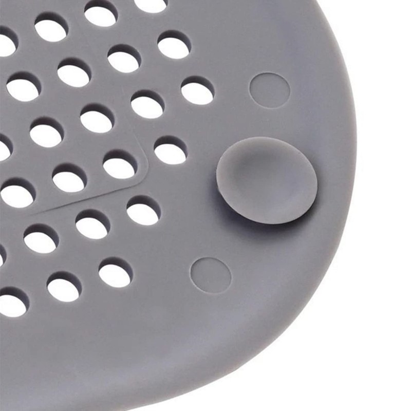 Hair Catcher Round Silicone Hair Stopper with Suction Cup Quick