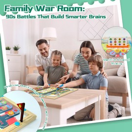 Magnetic Puzzle Battle Game - Montessori Wooden Color Sorting Activities Sensory Toys - Toddler Fine Motor Skills Toys for Boys Girls 3 4 5 6 7 Years Old - Autistic Puzzle Maze Game Present for Kids