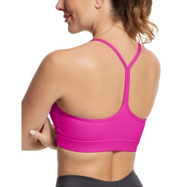 MathCat Y Back Sports Bra for Women, Padded Racerback Sports
