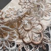 MULBESS Washable Square Tablecloth, Stain Resistant Damask Fabric Floral Lace