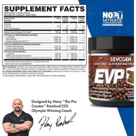 Pre Entreno Evogen Evp 3d Stim Free 40 Servicios Todo Sabor                                                                                           