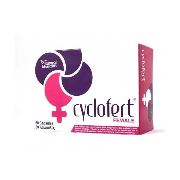 Surveal Laboratoires CYCLOFERT FEMALE 60s, INCREASED OVULATION AND PREGNANCY RATES