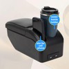 AULPHIKE Compatible with Scion XD Armrest 2008-2016 Car Center Console