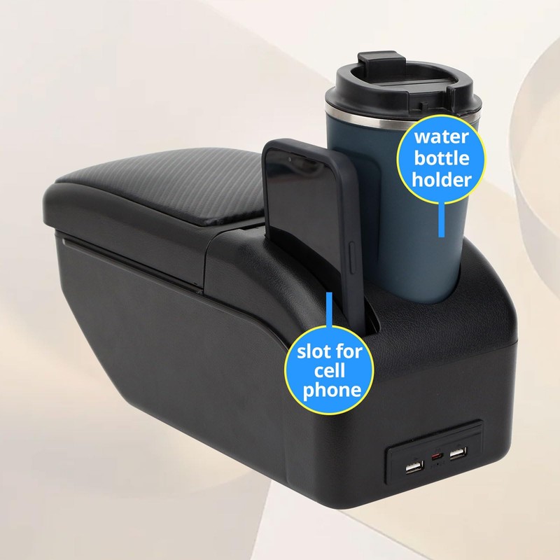 AULPHIKE Compatible with Scion XD Armrest 2008-2016 Car Center Console
