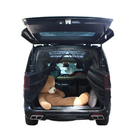 RV Screen Door for Back Door Bug Mesh Van Mosquito Net Polyester Magnetic Mosquito Net for Camper Car Rear Door Mosquito Net Suitable for Compatible with a Wide Range of Vehicles (Small :150 * 140cm)