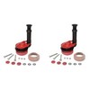 Korky 5030BP Universal Toilet Flush Valve, Flapper and Tank to Bowl Gasket Kit - Includes Most Universal Large 3-inch Flapper - Easy to install - Made in USA (2-(Pack))