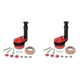 Korky 5030BP Universal Toilet Flush Valve, Flapper and Tank to Bowl Gasket Kit - Includes Most Universal Large 3-inch Flapper - Easy to install - Made in USA (2-(Pack))