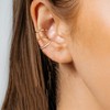 Kakonia 3Pcs 925 Sterling Silver Ear Cuffs For Women Non-Piercing