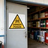 Danger Poison Warning Sign Stickers, 4 Inch, Skull and Crossbones