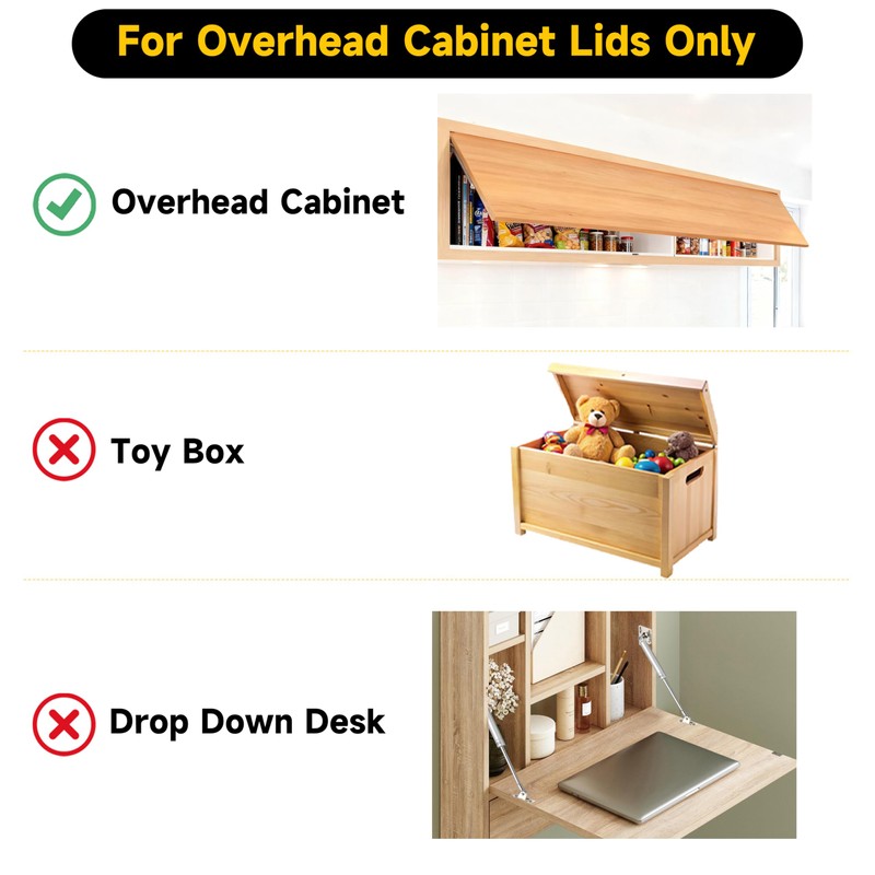 HBL 2 Pack | Heavy Duty Lid Stay Hinge for