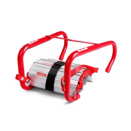 Portable Fire Ladder 2 Story Emergency Escape Ladder 15 Ft with Wide Steps V Center Support