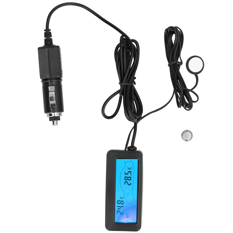 Mini Thermometer Electronic Temperature Meter with LCD Display DC12V for