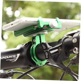 BESPORTBLE Adjustable Bike Phone Holder Aluminum Alloy Handlebar Mount for Fits Phones Green