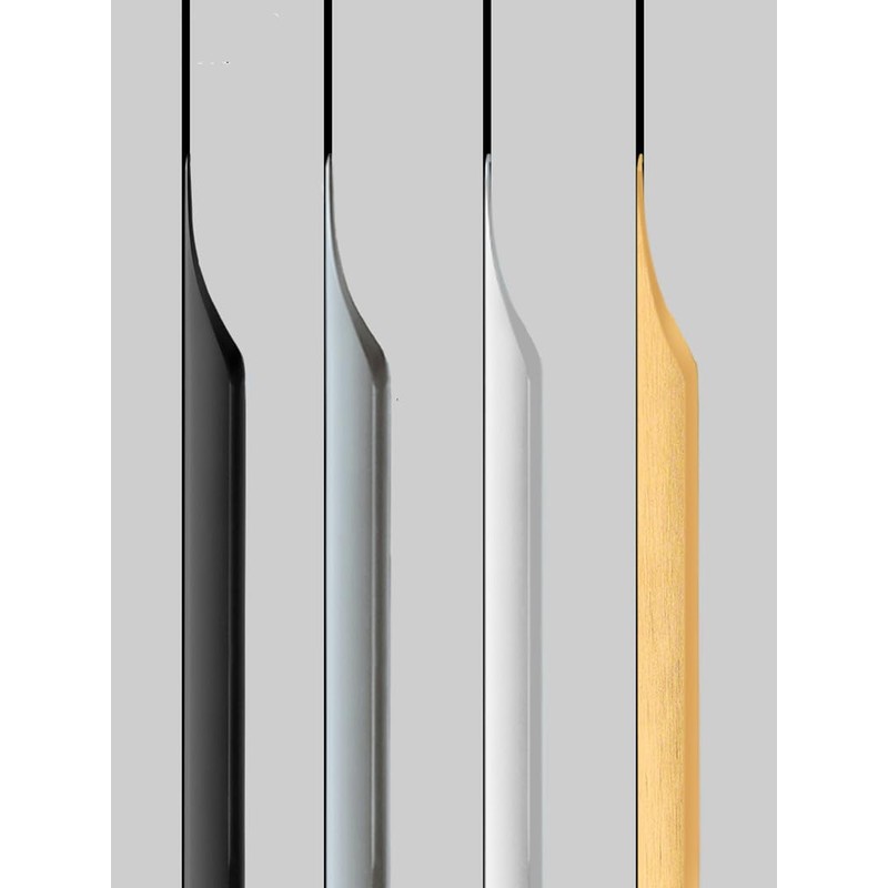 Shozafia 5 Pack Finger Pulls for Cabinets, Streamlined Long Concealed