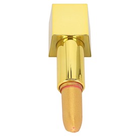 Lápiz Labial Dorado de 3,5 G, Lápiz Labial Dorado Metálico, Lápiz Labial, Resistente Al Agua, de Larga Duración, con Altos Pigmentos, Maquillaje Cosmético para Mujeres (01)