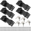 MUKLEI 5 PCS 2.5 Inch Keyed Hasp Locks, Twist Knob