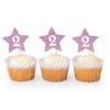 12 x Pink Baby 2nd Birthday Cupcake Toppers | Birthday