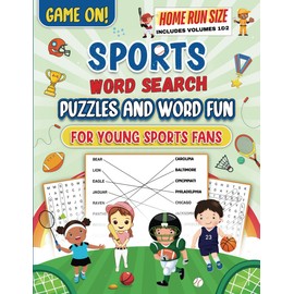 Game On! Sports Word Search Puzzles and Word Fun: For Young Sports Fans - Home Run Size - Volumes 1 & 2