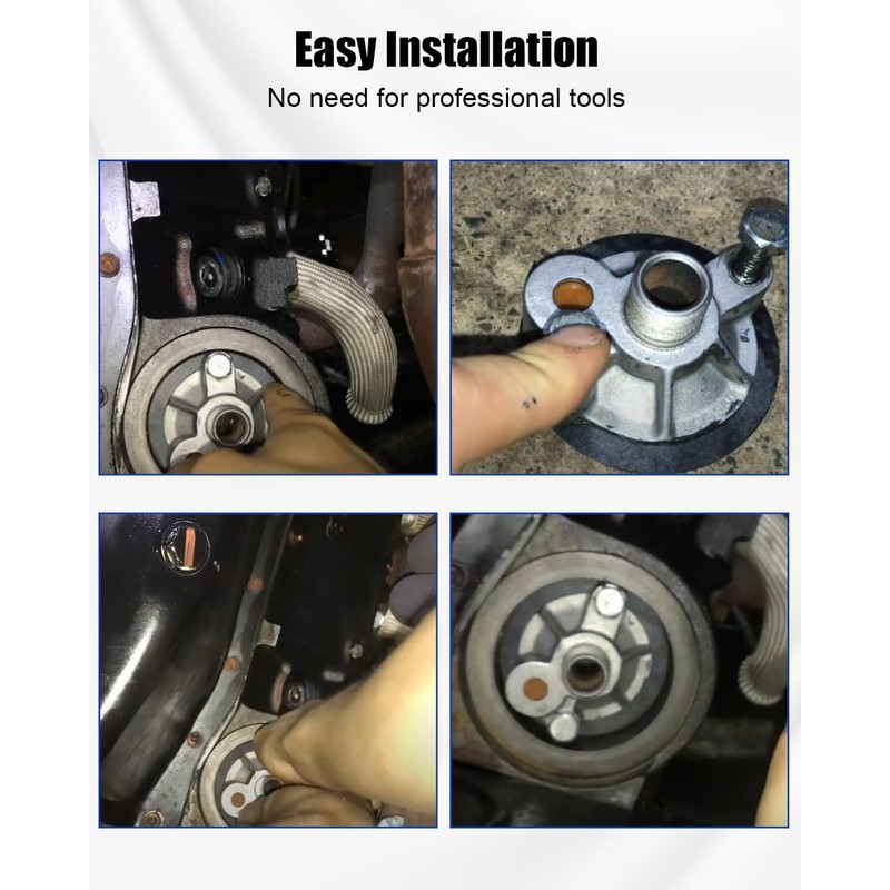 Oil Filter Adapter Replace 3952301 Fit for Chevy Small Block