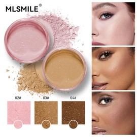 Translucent Setting Powder - Instant Beauty, Waterproof Oil, Long-Lasting Loose Glow Power for All Skin Types, Makeup Foundation - Colour: 03#