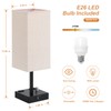 aooshine Fully Dimmable Nightstand Lamps Set of 2 - Table