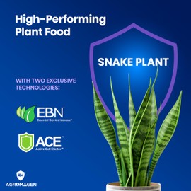 AgroMagen Plant Food with Essential Nutrients & Chelated Micronutrients, Liquid Fertilizer (4 fl.oz.) (Snake Plant)