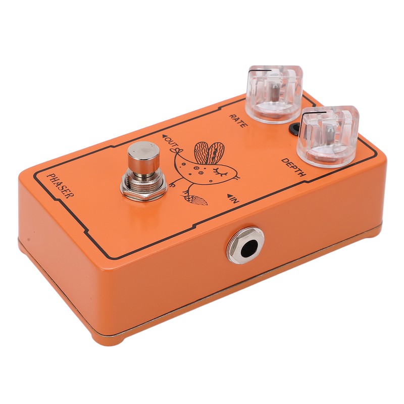 Phase Effect Metal Rate Depth Knobs Guitar Monoblock Phaser Pedal