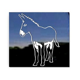 Donkey Horse Trailer Vinyl Window Decal Sticker