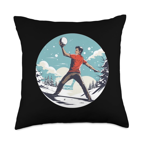 Funny Snowball Fights Funny Athletic Ready for The Next Snowball