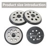 2 Pack Replacement Sander Pad for Dewalt, 5" 8-Hole Hook