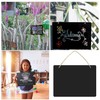 NOELAMOUR Chalkboard Black Board Wall Hanging Double Sided Sign Sign