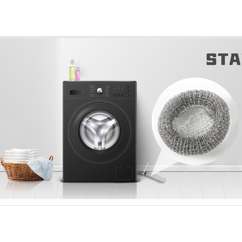 24 Pieces Lint Traps Washing Machine, Stainless Steel Lint Snare