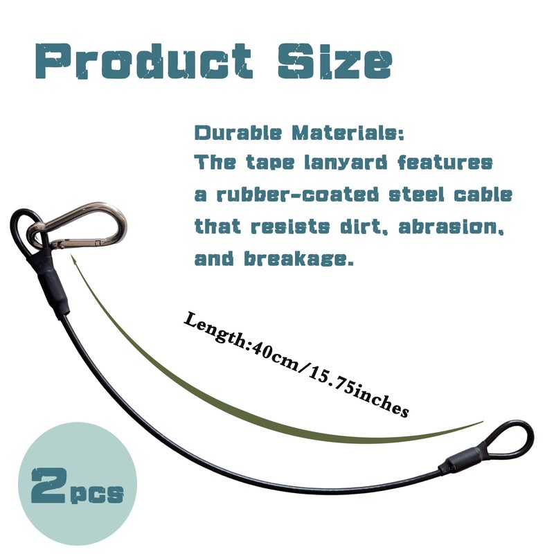 2 Pcs Electrical Tape Holder with Snap Hooks, Tape Holder