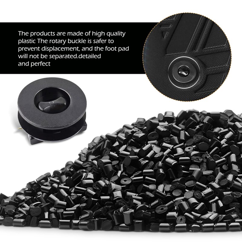 Bawkars 4 PCS Floor Mat Clips, Car Carpet Twist Lock