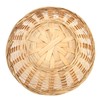 JEUIHAU 12 PCS 10 Inch Bamboo Bread Basket, Round Wicker