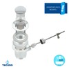 tecuro Pull rod for eccentric drain and overflow set for