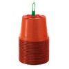 15 x Plastic Pots for Growing Romberg (13 cm)