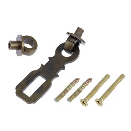 Chinflly Padlock Hasp Door Clasp Antique Heavy Duty Bronze Gate Latch Lock with Plug Rod Door Hasp for Gate Sheds Cabinets