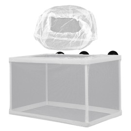 1 Piece Of Fish Tank Isolation Net Box, With 1 Piece Of Spare Net, Aquarium Isolation Box, With Suction Cup Isolation Net, Fry Hatching Net, Assembled Fry Box, Breeding Box, Breeding Box