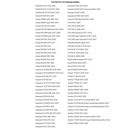 Tusk Motorcycle Rim Lock 1.85" For KAWASAKI KLX230 2020-2023